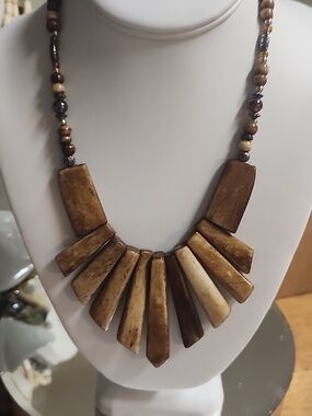 Vintage Artisan Bone Necklace